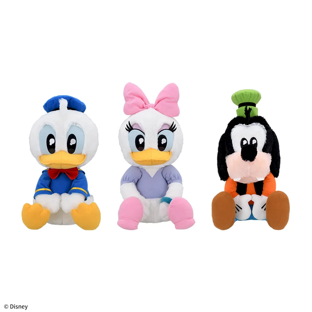 ドナルド&デイジー&グーフィー　うるりぃみぃ　ぬいぐるみ