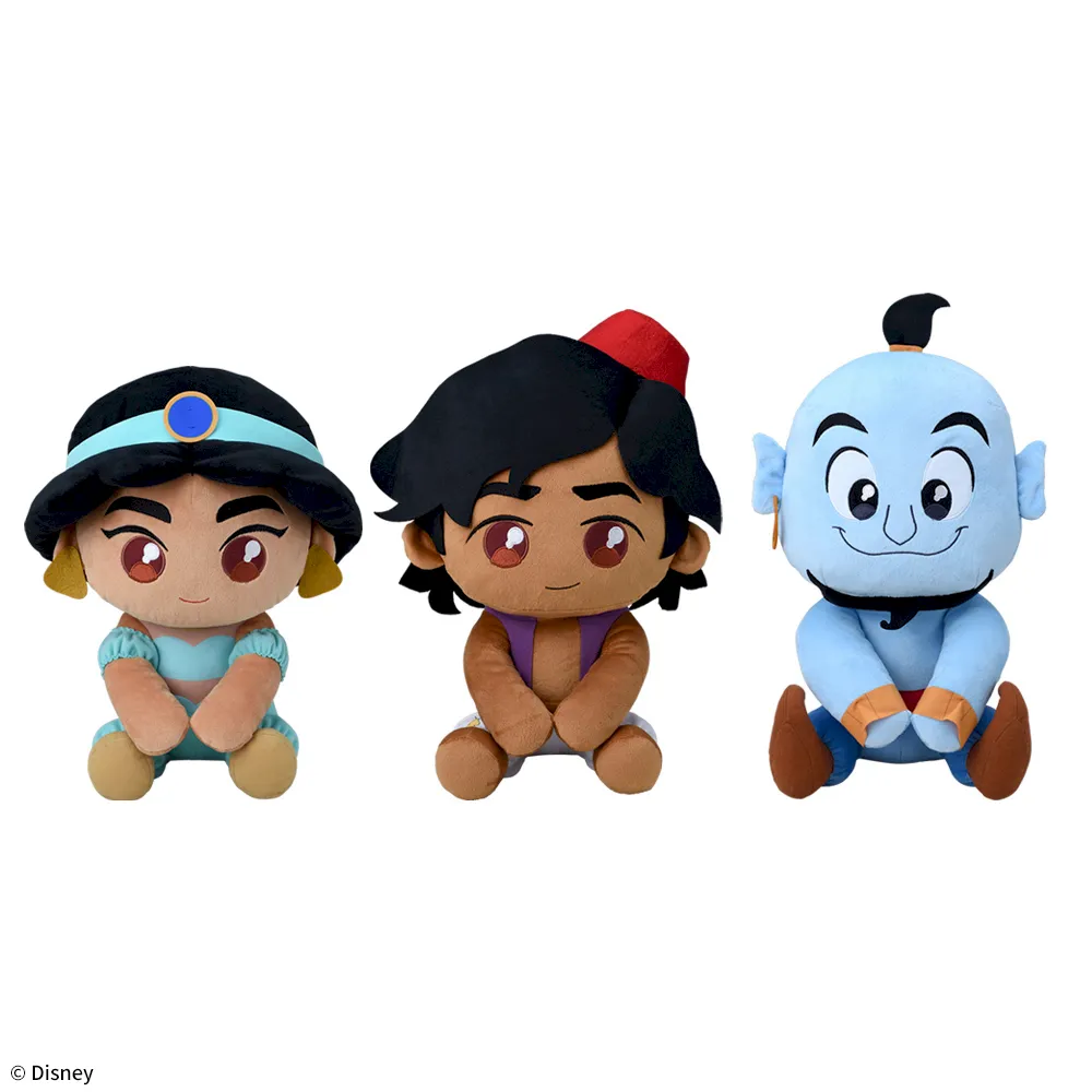 ジャスミン&アラジン&ジーニー うるりぃみぃ ぬいぐるみ｜プライズ