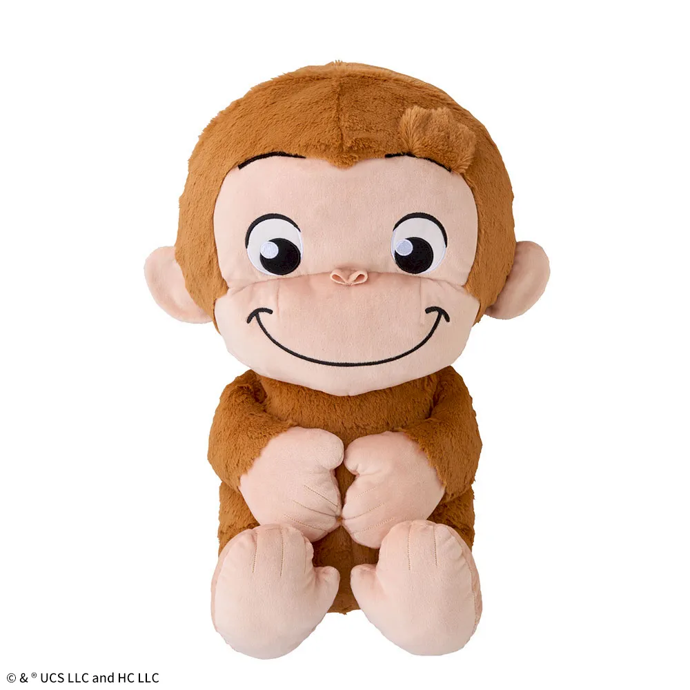 おさるのジョージ　ぽってりグランデぬいぐるみ　おすわり