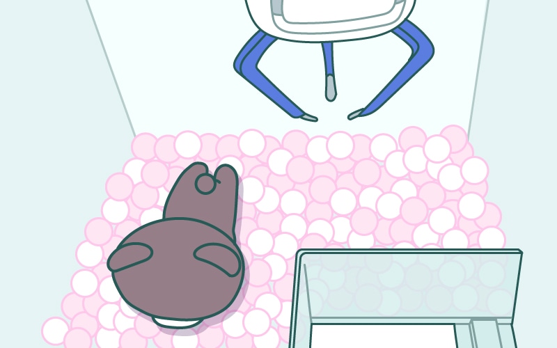 大きめのぬいぐるみの取り方です。今回は大きなぬいぐるみに多い、三本のアームで狙うタイプのUFOキャッチャーです。